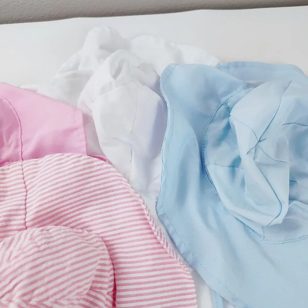 5-Piece Summer Newborn Hat Bundle - Pastel Styles